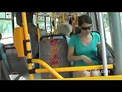 Teen masturbates on public bus